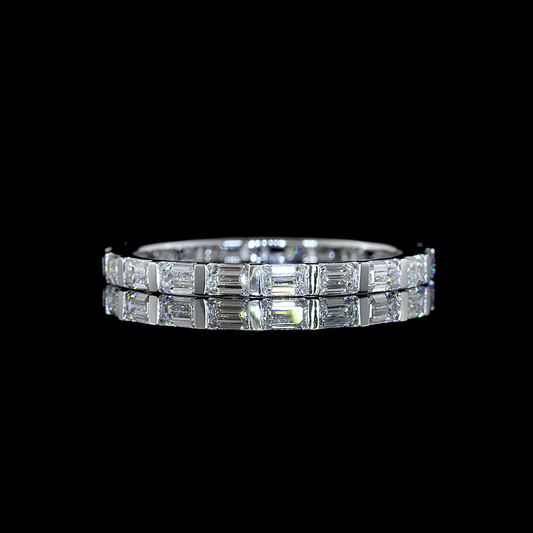 1.18 CTTW Emerald Lab Diamond Full Eternity (F Color and VS+ Clarity)