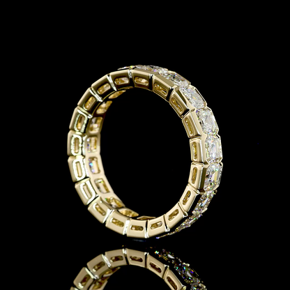 4.25 CTTW Asscher Lab Diamond Full Eternity (F Color and VS+ Clarity)
