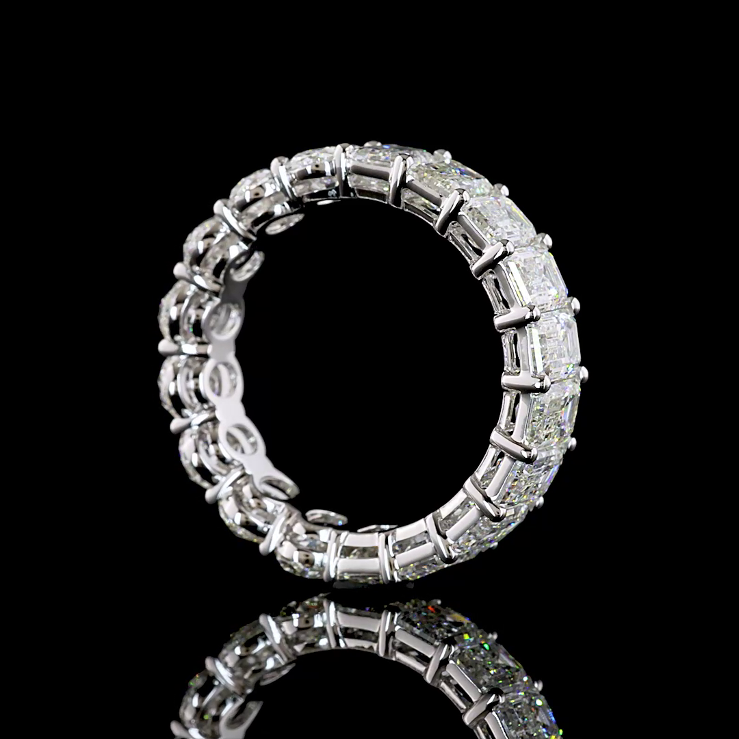 5.80 CTTW Oval Lab Diamond Full Eternity (E Color and VS1 Clarity)