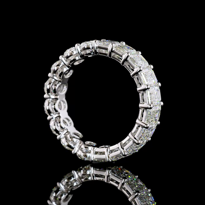 5.80 CTTW Oval Lab Diamond Full Eternity (E Color and VS1 Clarity)