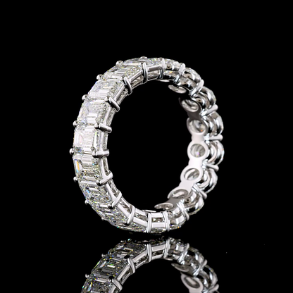 5.80 CTTW Oval Lab Diamond Full Eternity (E Color and VS1 Clarity)