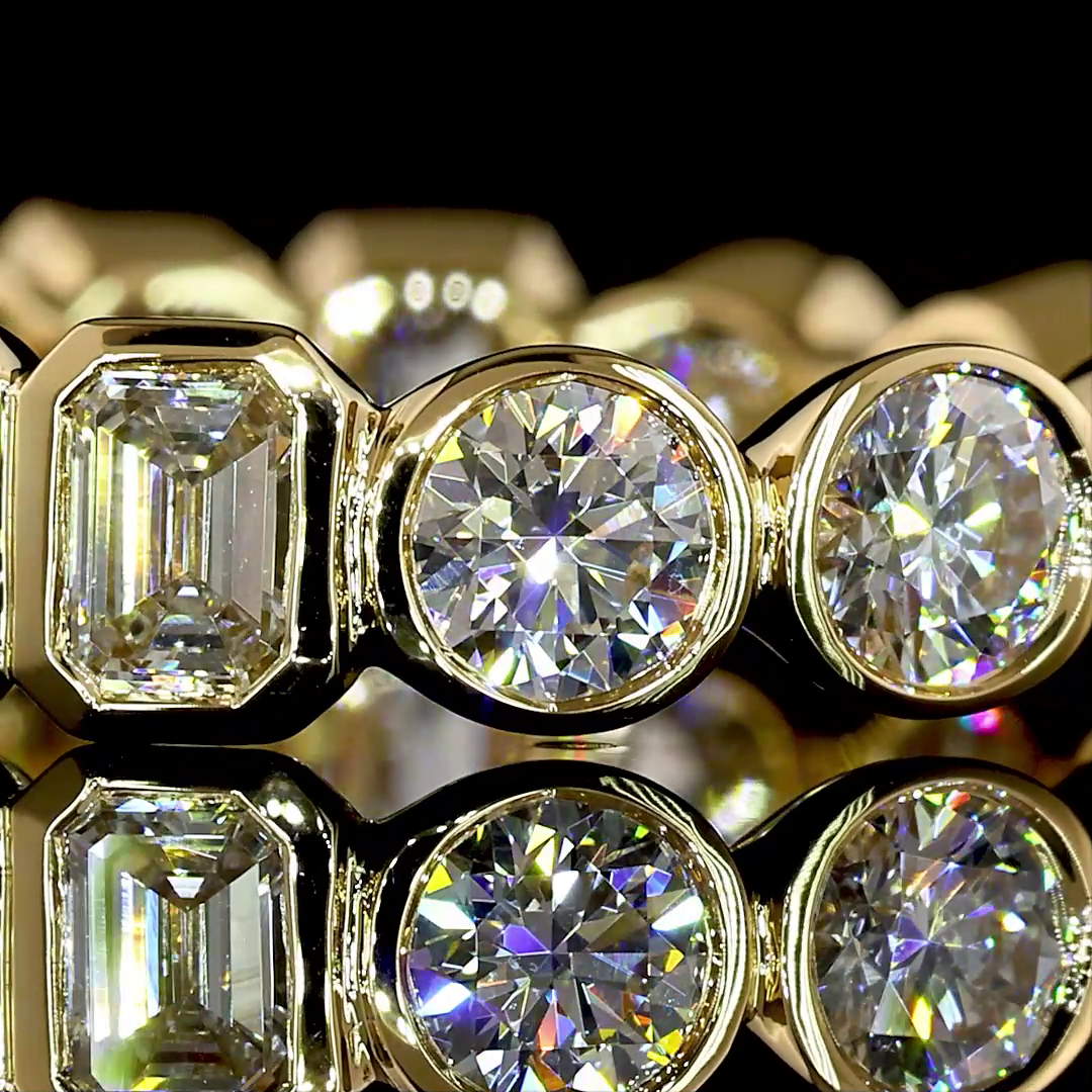 2.55 CTTW MIX Lab Grown Diamond Full Eternity Sz. 6 (E Color and VS1 Clarity)
