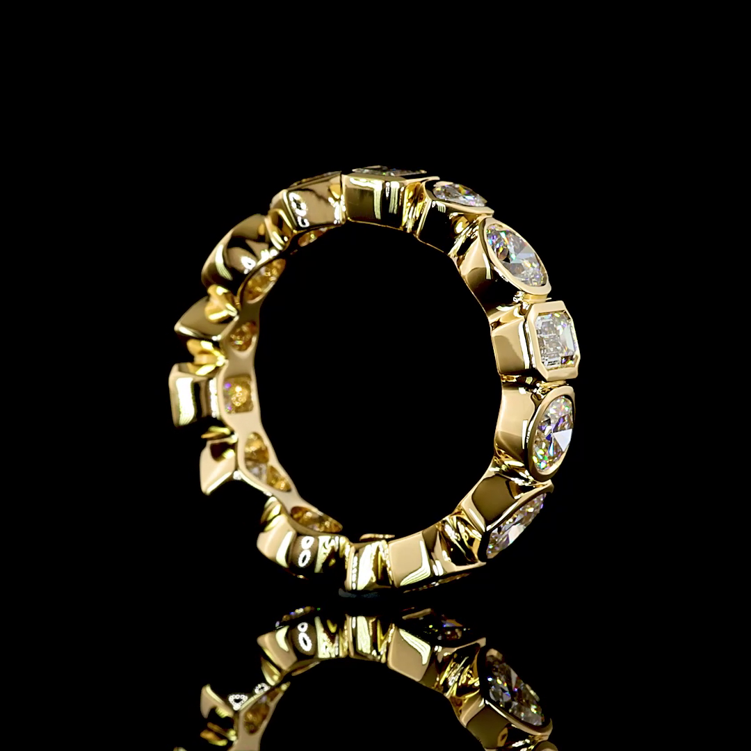 3.59 CTTW MIX Lab Grown Diamond Full Eternity Sz. 6 (E Color and VS1 Clarity)