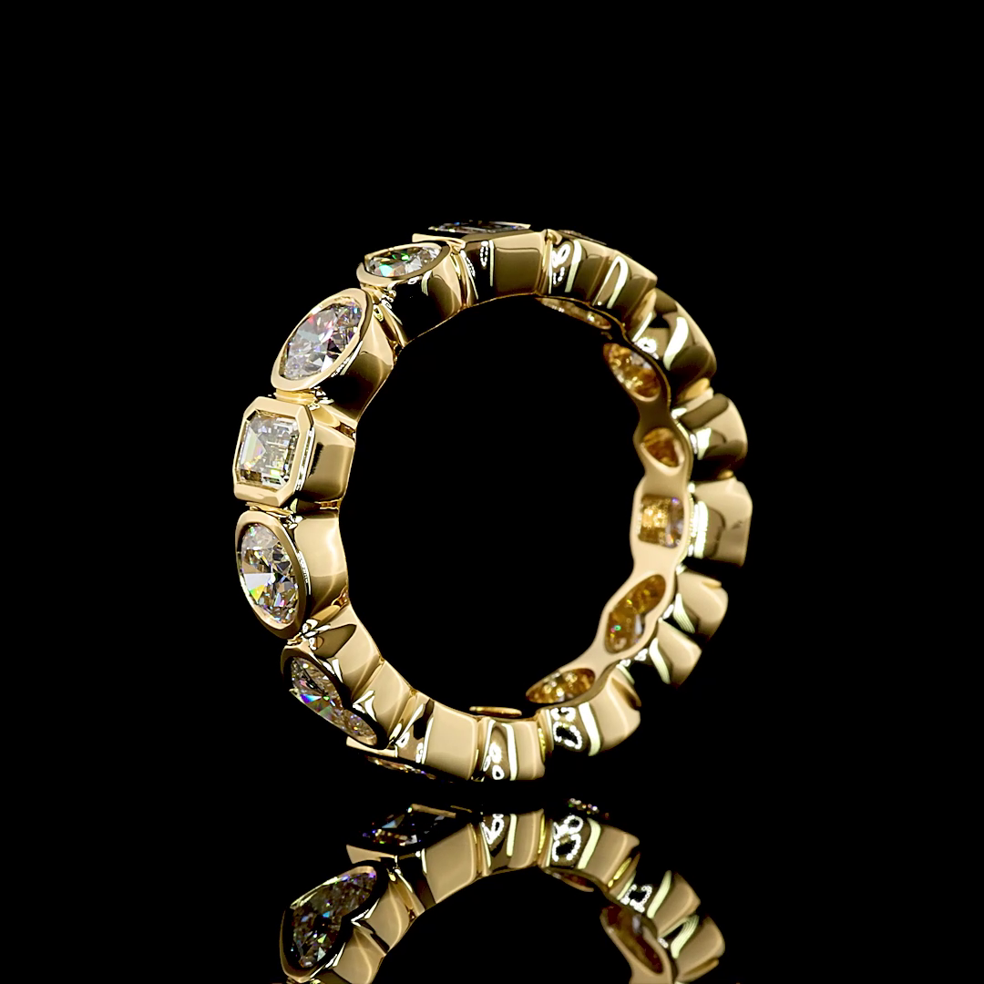 3.59 CTTW MIX Lab Grown Diamond Full Eternity Sz. 6 (E Color and VS1 Clarity)