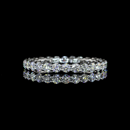 1.12 CTTW Round Lab Grown Diamond Full Eternity Sz. 6 (E Color and VS1 Clarity)