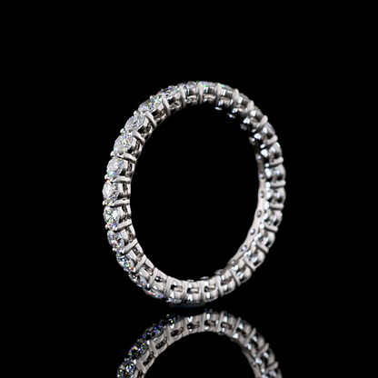 1.12 CTTW Round Lab Grown Diamond Full Eternity Sz. 6 (E Color and VS1 Clarity)