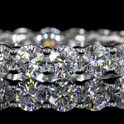 1.83 CTTW Round Lab Grown Diamond Full Eternity Sz. 6 (E Color and VS Clarity)