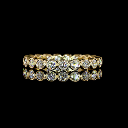 0.83 CTTW Round Lab Grown Diamond Full Eternity Sz. 6 (E Color and VS Clarity)