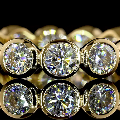 1.74 CTTW Round Lab Grown Diamond Full Eternity Sz. 6 (E Color and VS Clarity)