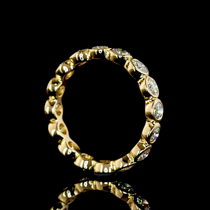 1.74 CTTW Round Lab Grown Diamond Full Eternity Sz. 6 (E Color and VS Clarity)