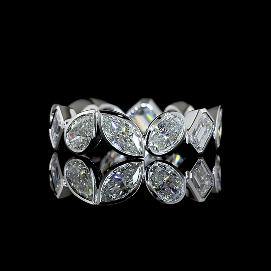 3.50 CTTW MIX Lab Grown Diamond Full Eternity Sz. 6 (E Color and VS1 Clarity)