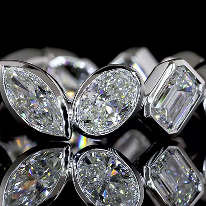 3.50 CTTW MIX Lab Grown Diamond Full Eternity Sz. 6 (E Color and VS1 Clarity)