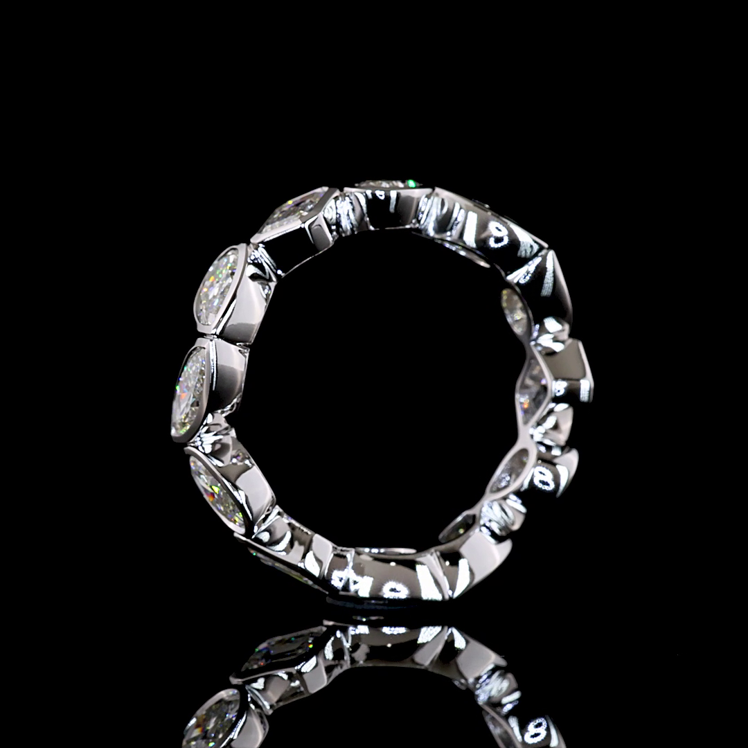 3.50 CTTW MIX Lab Grown Diamond Full Eternity Sz. 6 (E Color and VS1 Clarity)