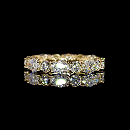 3.86 CTTW Oval Lab Diamond Full Eternity (E Color and VS1 Clarity)