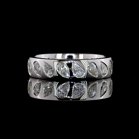 1.60 CTTW Pear Lab Diamond Full Eternity (E Color and VS1 Clarity)