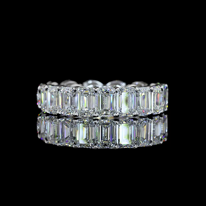 5.79 CTTW Round Lab Grown Diamond Full Eternity Sz. 6 (E Color and VS1 Clarity)