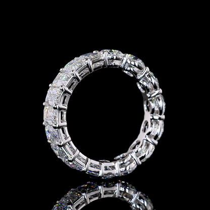 5.79 CTTW Round Lab Grown Diamond Full Eternity Sz. 6 (E Color and VS1 Clarity)