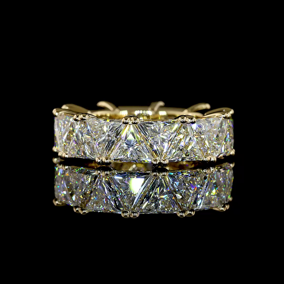 10.30 CTTW Triangle Lab Diamond Full Eternity (E Color and VS1 Clarity)