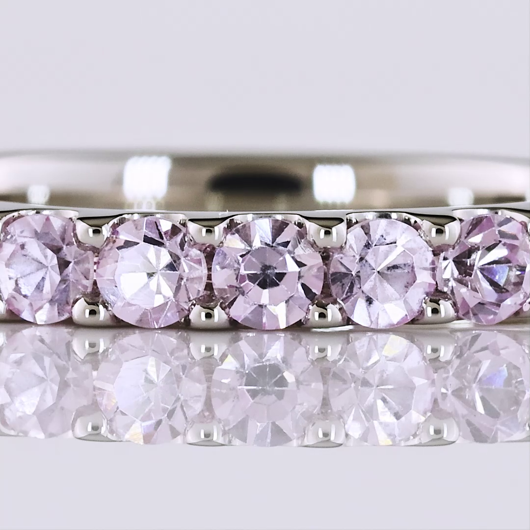 0.00 CT Round Lab Diamond Half Eternity Eternity Band (VS2 Clarity)