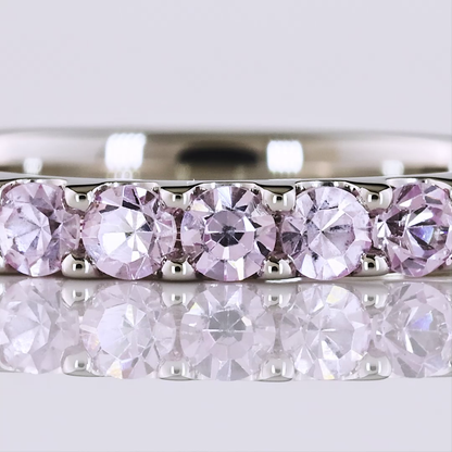 0.00 CT Round Lab Diamond Half Eternity Eternity Band (VS2 Clarity)