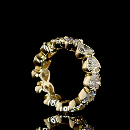 7.51 CTTW Heart Lab Diamond Full Eternity (E Color and VS1 Clarity)