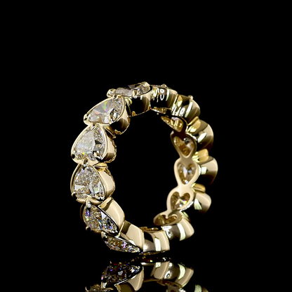 7.51 CTTW Heart Lab Diamond Full Eternity (E Color and VS1 Clarity)