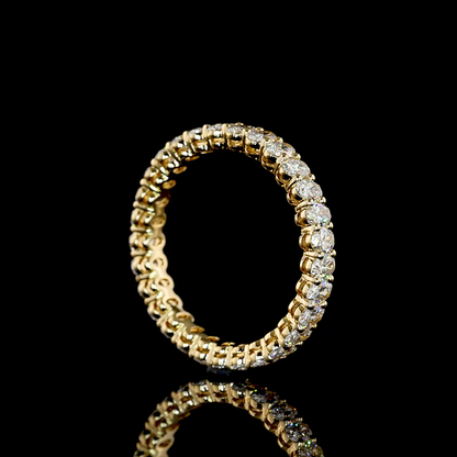 2.14 CTTW Oval Lab Grown Diamond Full Eternity Sz. 8 (E Color and VS1 Clarity)