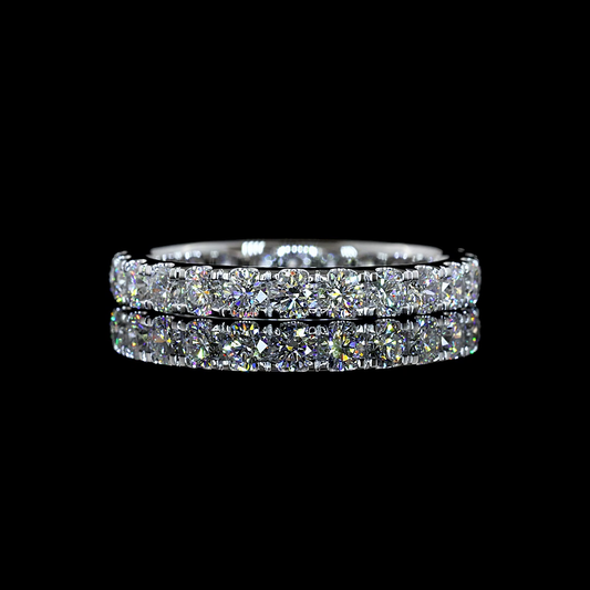 1.22 CTTW Round Lab Diamond Full Eternity (E Color and VS1 Clarity)