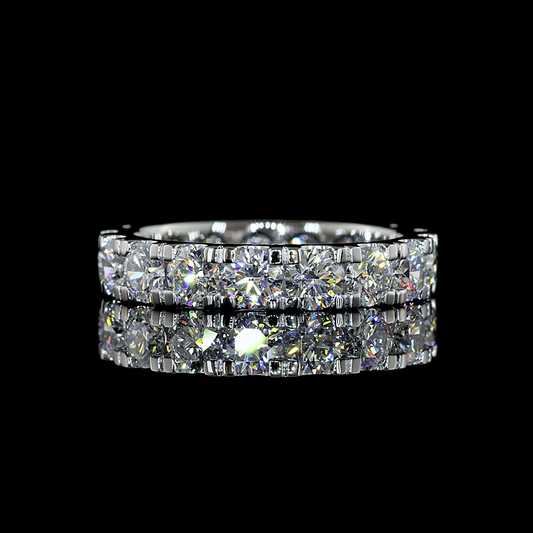 3.01 CTTW Round Lab Diamond Full Eternity (E Color and VS1 Clarity)