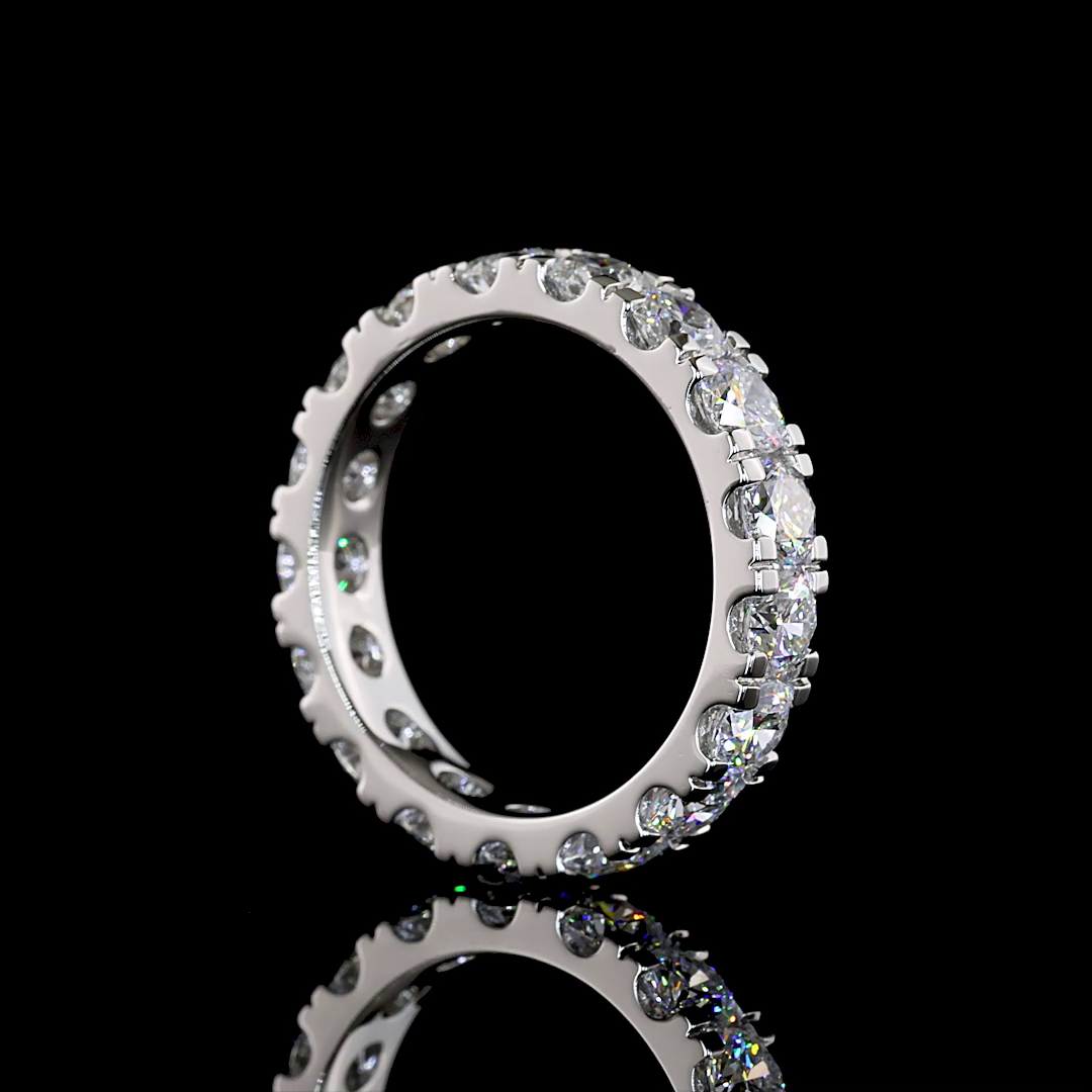 3.01 CTTW Round Lab Diamond Full Eternity (E Color and VS1 Clarity)