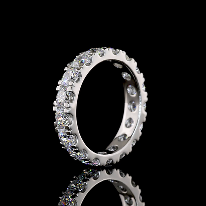 3.01 CTTW Round Lab Diamond Full Eternity (E Color and VS1 Clarity)