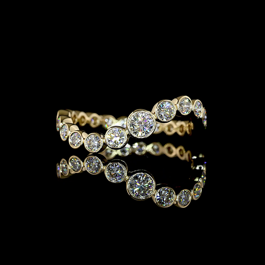 1.10 CTTW Round Lab Diamond Full Eternity (E Color and VS1 Clarity)