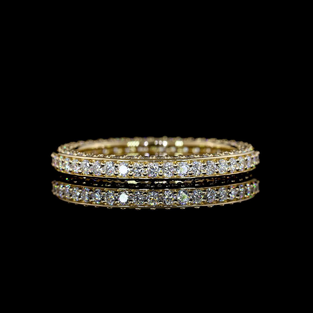1.44 CTTW Round Lab Diamond Full Eternity (H Color and SI Clarity)