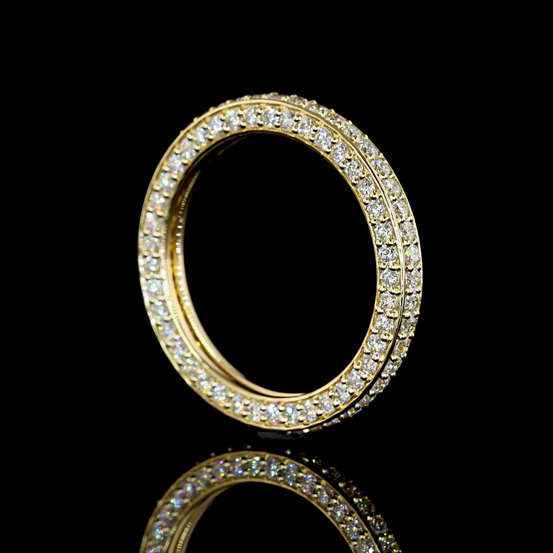 1.44 CTTW Round Lab Diamond Full Eternity (H Color and SI Clarity)