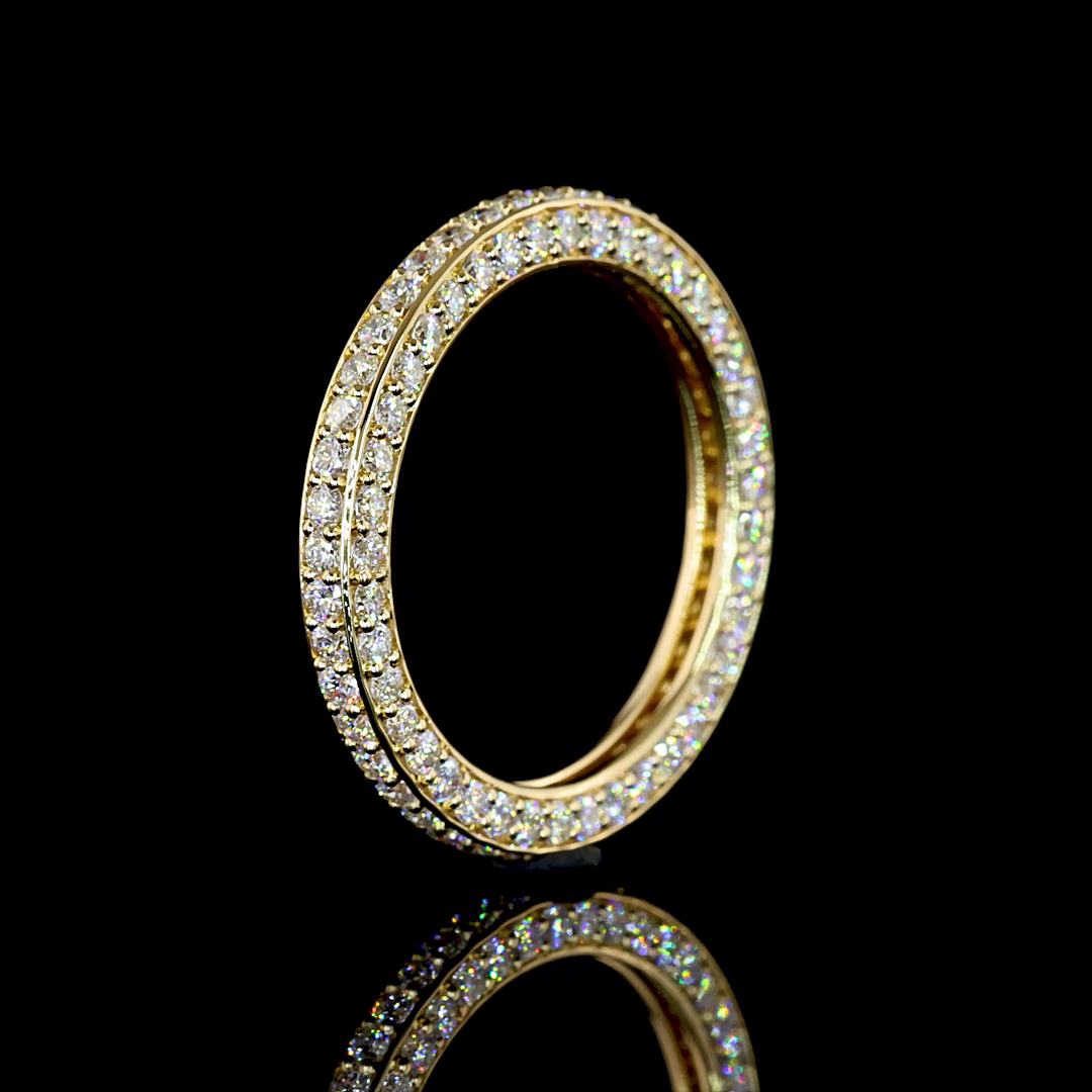 1.44 CTTW Round Lab Diamond Full Eternity (H Color and SI Clarity)