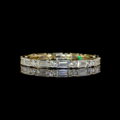 1.23 CTTW Baguette Lab Diamond Full Eternity (G Color and SI1 Clarity)