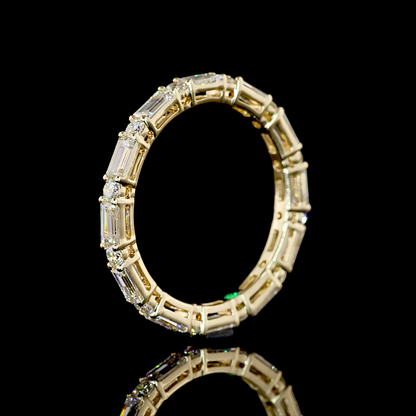 1.23 CTTW Baguette Lab Diamond Full Eternity (G Color and SI1 Clarity)