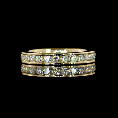 1.14 CTTW Round Lab Diamond Full Eternity (H Color and SI Clarity)