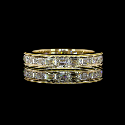 2.10 CTTW Emerald Lab Diamond Full Eternity (F Color and VS1 Clarity)