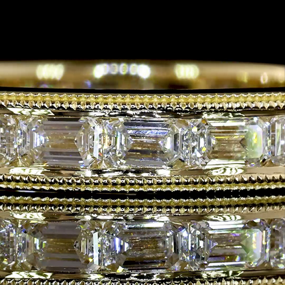 2.10 CTTW Emerald Lab Diamond Full Eternity (F Color and VS1 Clarity)