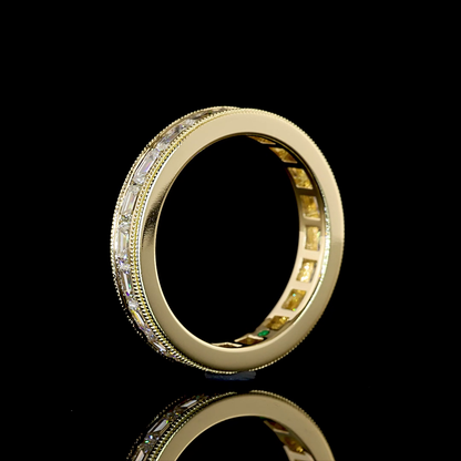 2.10 CTTW Emerald Lab Diamond Full Eternity (F Color and VS1 Clarity)