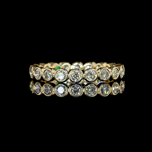 1.11 CTTW Round Lab Diamond Full Eternity (H Color and SI Clarity)