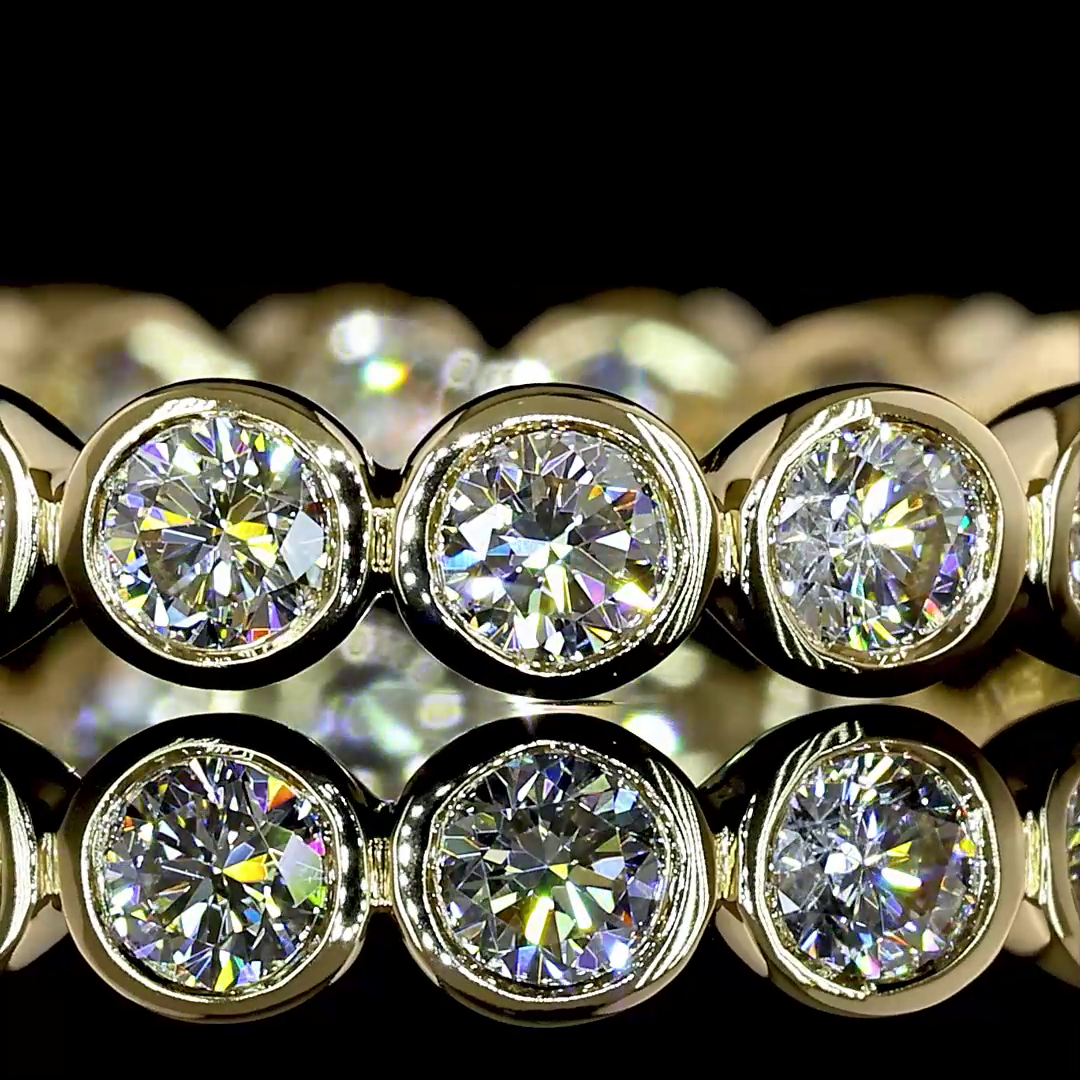 1.11 CTTW Round Lab Diamond Full Eternity (H Color and SI Clarity)