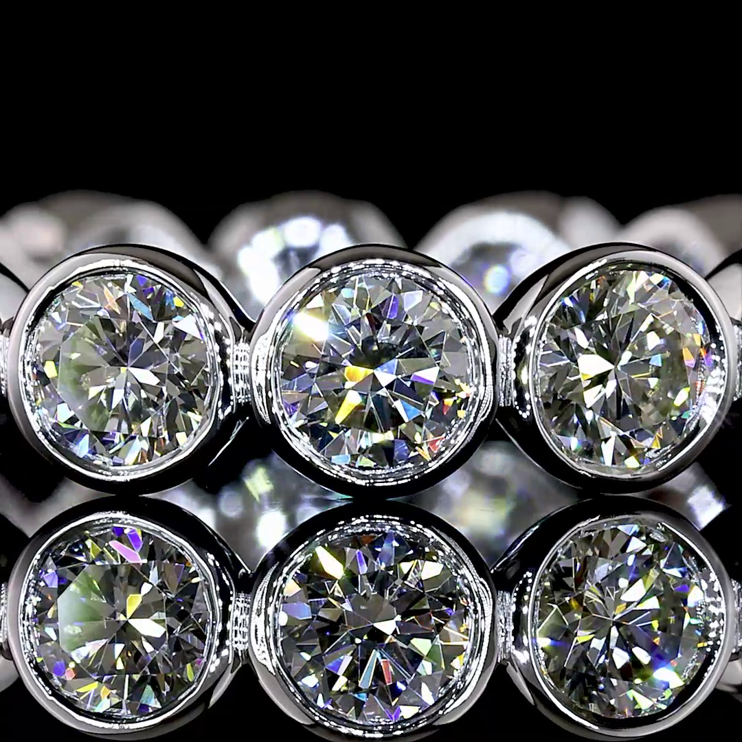 2.12 CTTW Round Lab Diamond Full Eternity (H Color and SI Clarity)