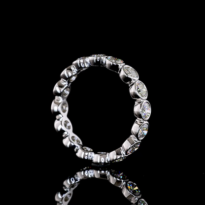 2.12 CTTW Round Lab Diamond Full Eternity (H Color and SI Clarity)