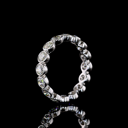 2.12 CTTW Round Lab Diamond Full Eternity (H Color and SI Clarity)