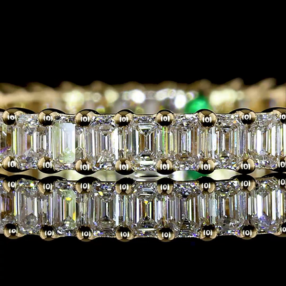 1.23 CTTW Emerald Lab Diamond Full Eternity (H Color and SI Clarity)