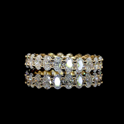 2.33 CTTW Oval Lab Diamond Full Eternity (E Color and VS1 Clarity)