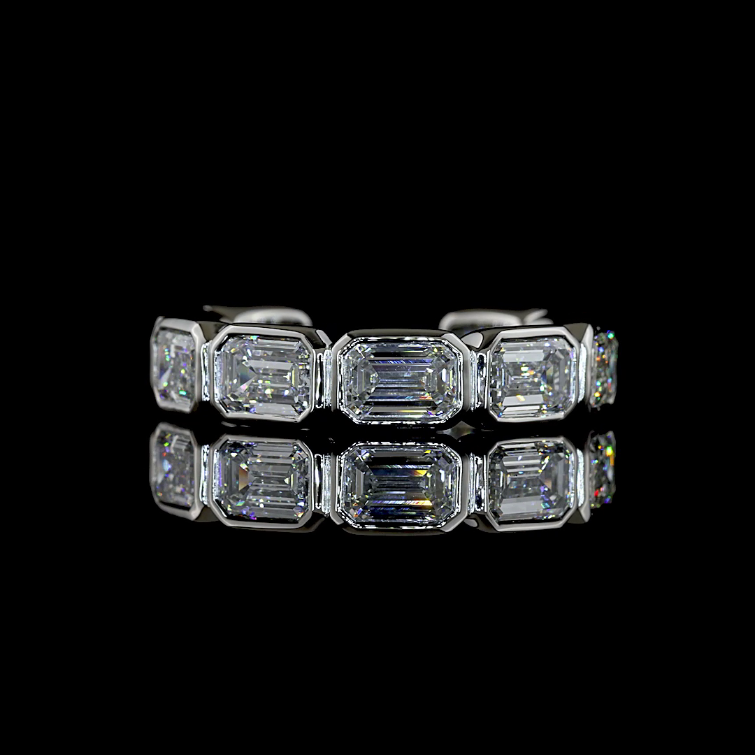3.70 CTTW Emerald Lab Diamond Special Eternity Band (E Color and VS1 Clarity)