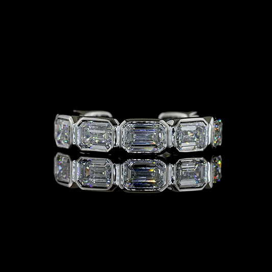 3.70 CTTW Emerald Lab Diamond Special Eternity Band (E Color and VS1 Clarity)